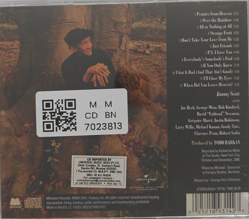 Jimmy Scott - Over the Rainbow (CD)