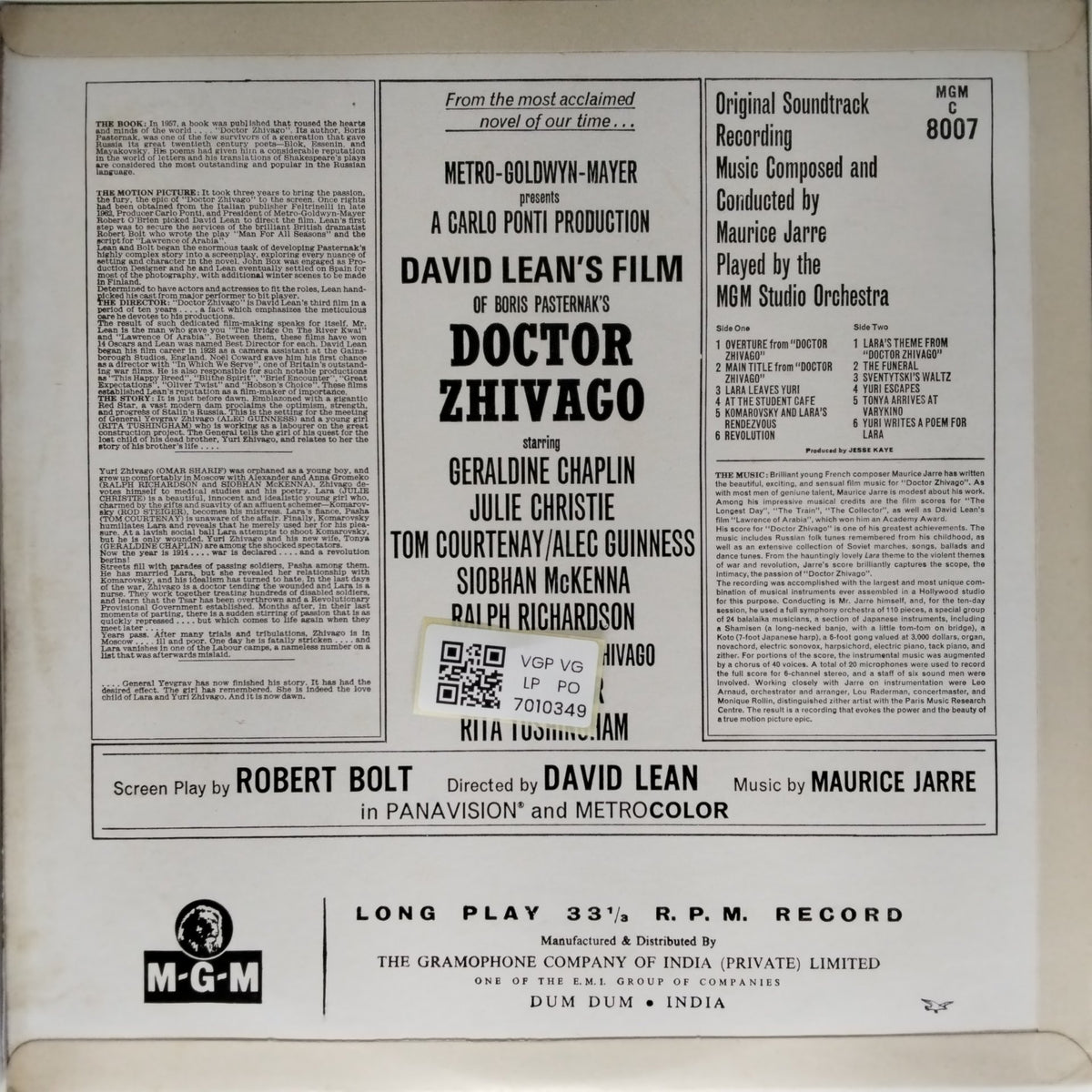Maurice Jarre - Doctor Zhivago (Vinyl)