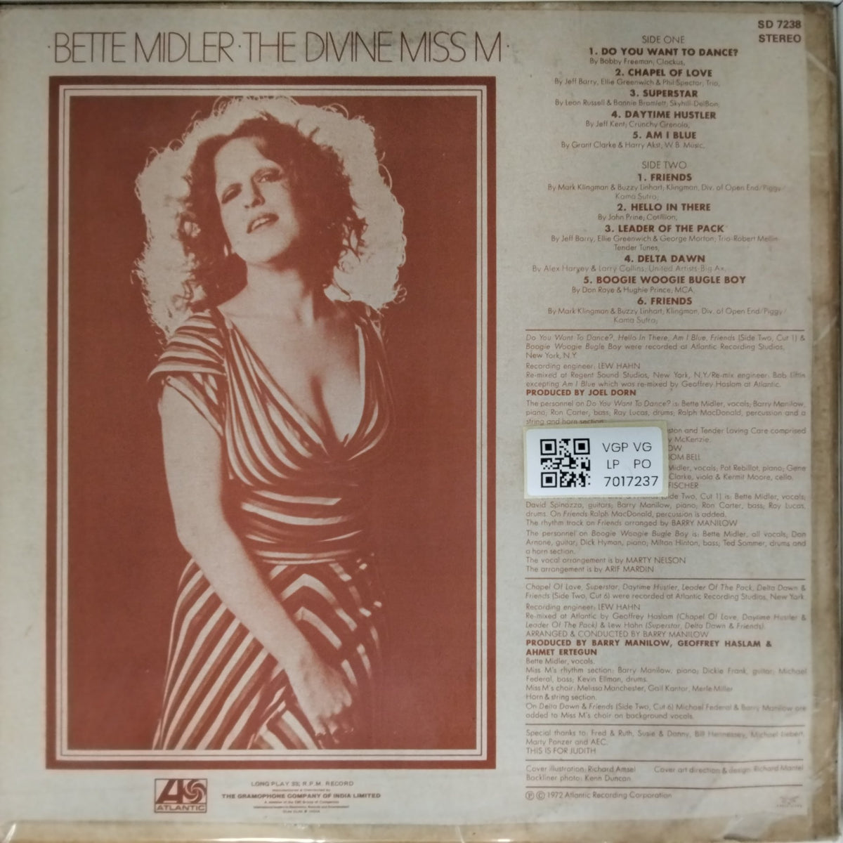 Bette Midler - The Divine Miss M (Vinyl)