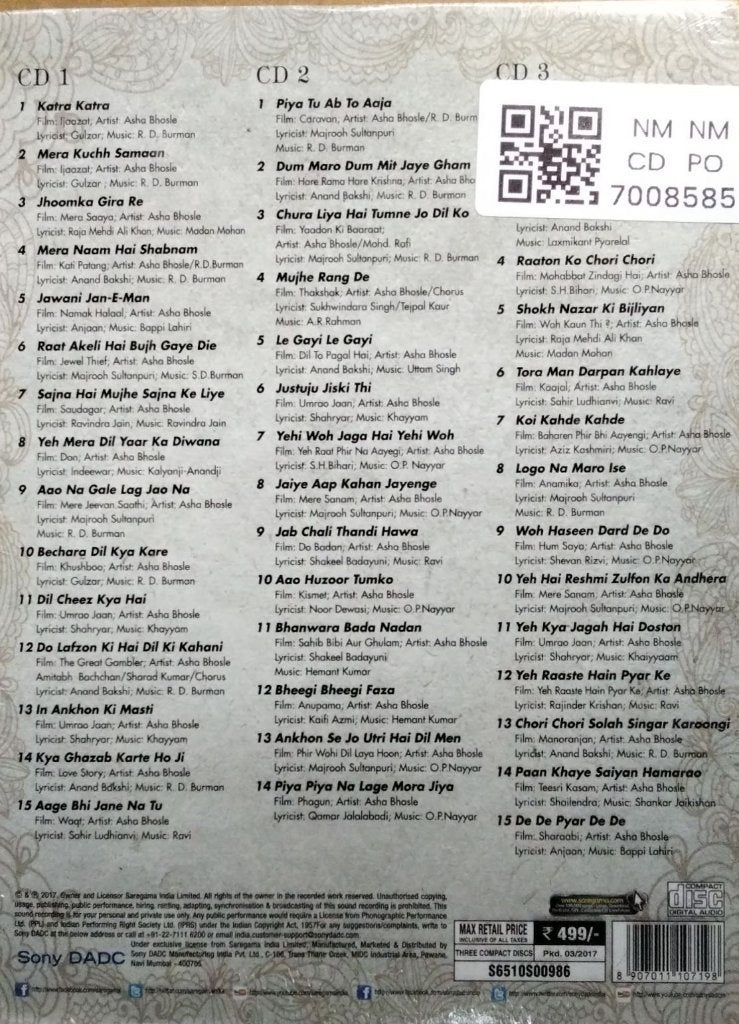 Asha Bhosle - The Golden Era (CD) (3)