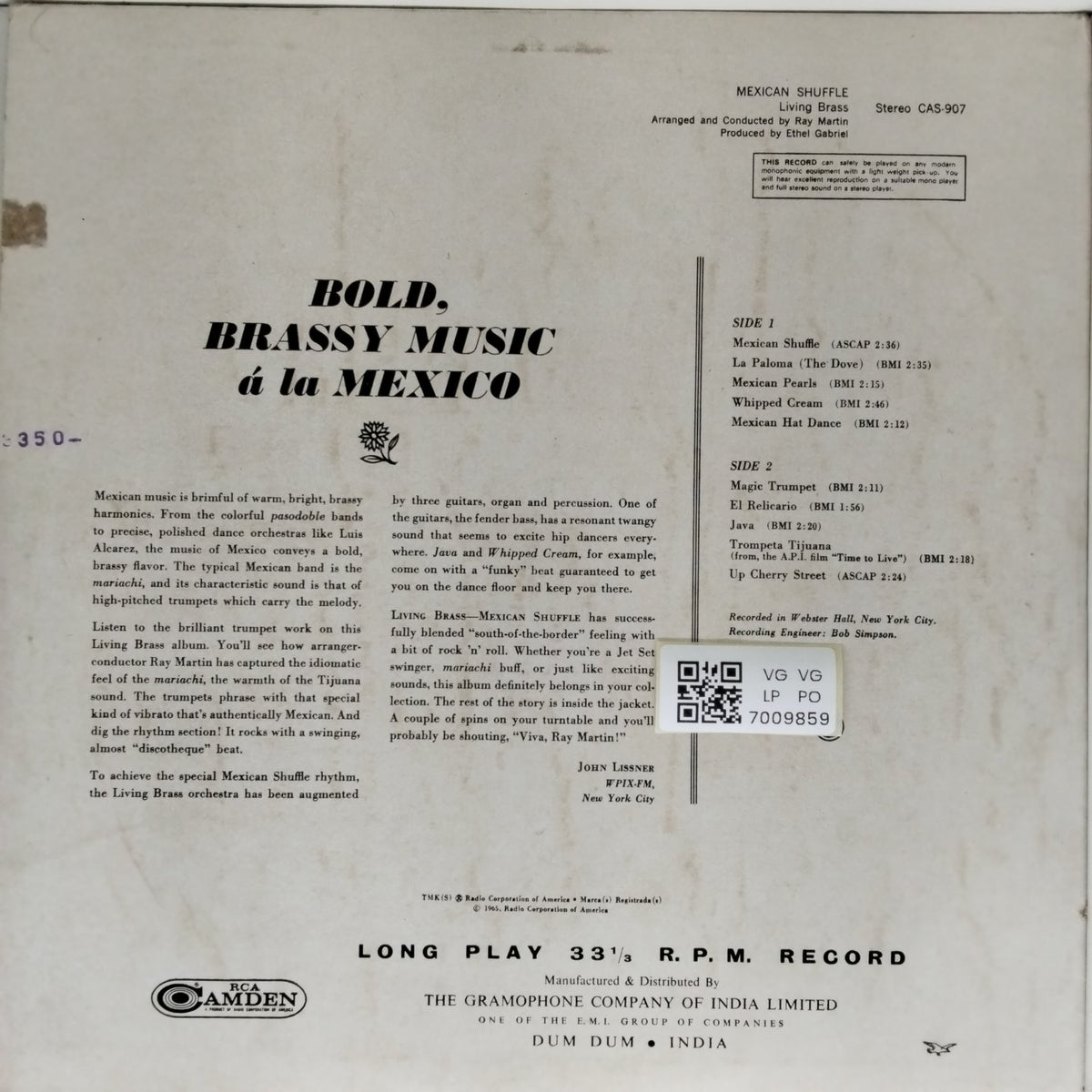 Living Brass - Mexican Shuffle (Vinyl)
