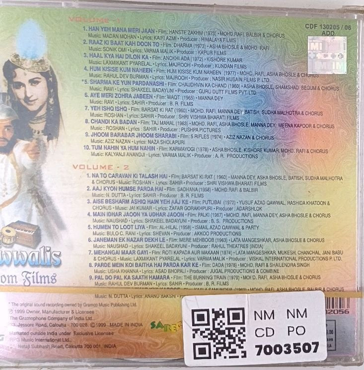 Various - Qawwalis from Films Vol. 1 & 2 (CD) (2)