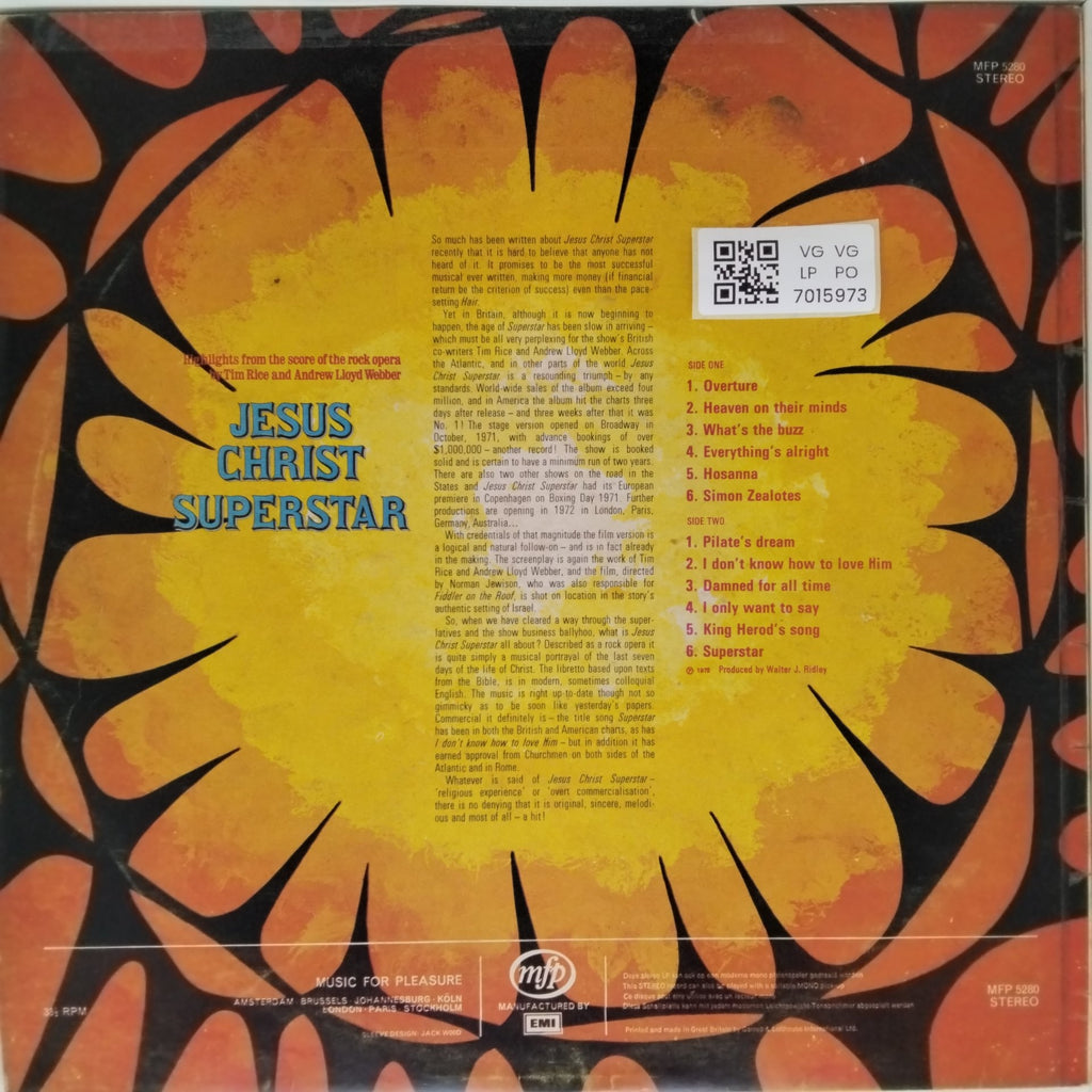 Tim Rice, Andrew Lloyd Webber - Jesus Christ Superstar (Vinyl)