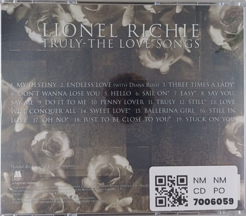 Lionel Richie - Truly The Love Songs (CD)