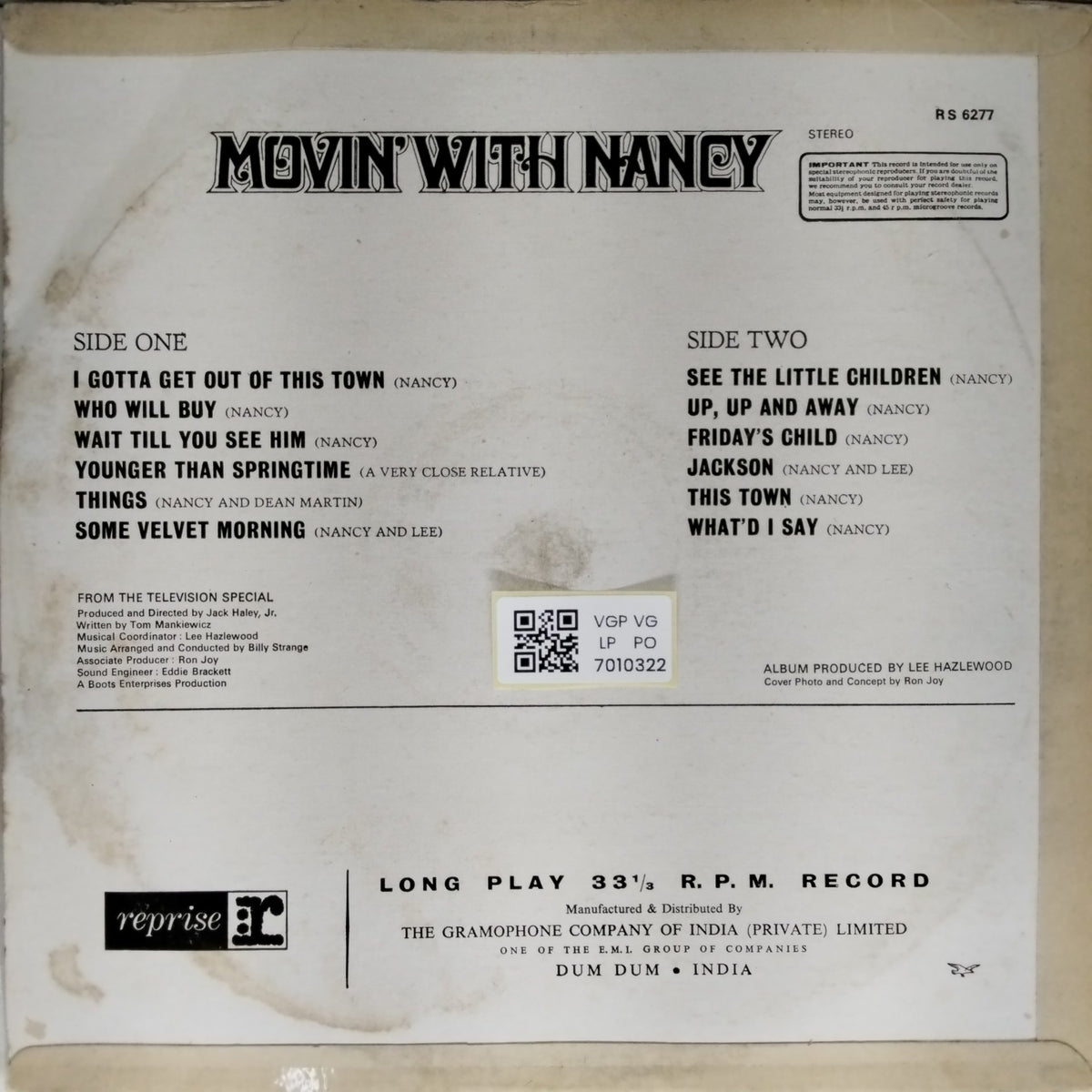 Nancy Sinatra - Movin' With Nancy (Vinyl)
