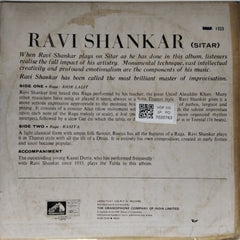 Ravi Shankar - Two Raga Moods (Vinyl)