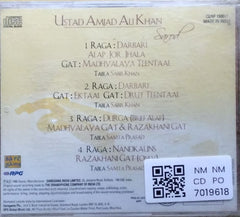 Ustad Amjad Ali Khan - Sarod (CD)