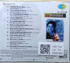 Lata-Rafi - Best of Mohabbat - Wada Kar Le Sajna (CD)