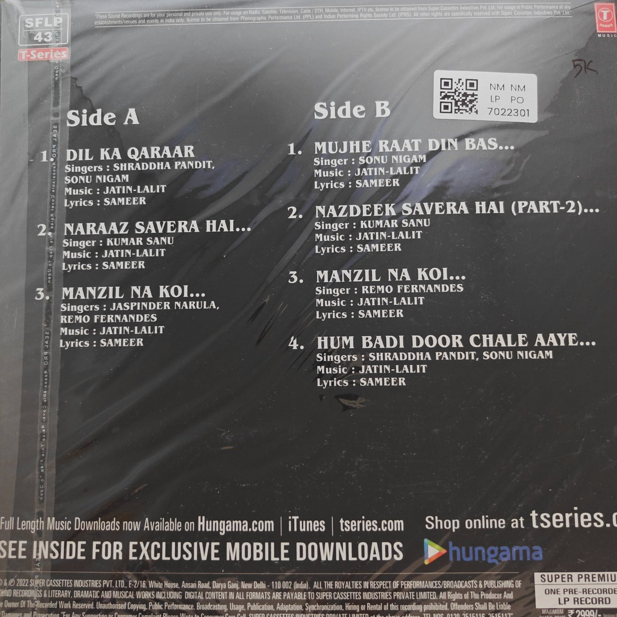 Jatin Lalit - Sangharsh (Vinyl)