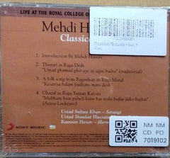 Mehdi Hassan - Classical Ghazals Vol 1 (CD)