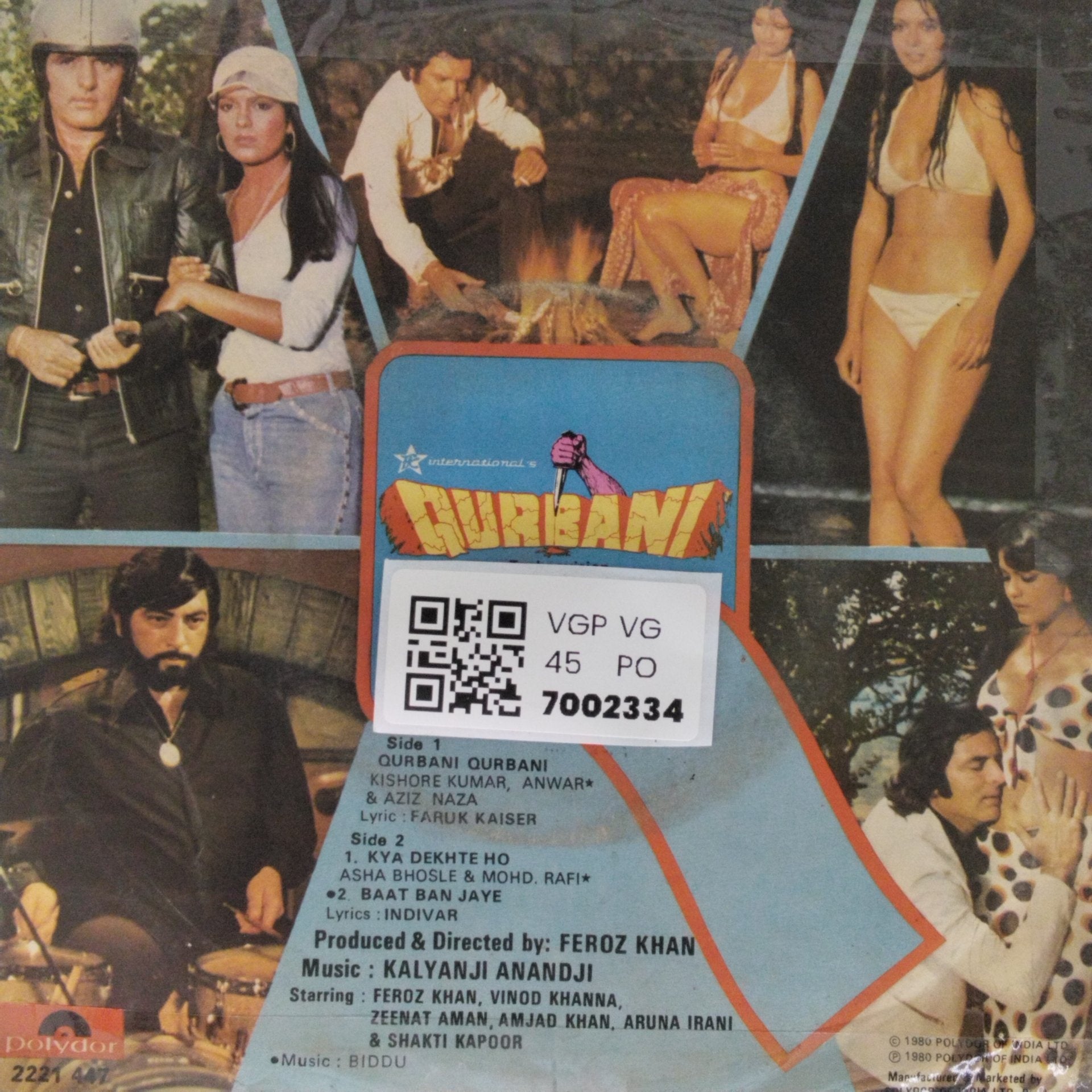 Kalyanji Anandji - Qurbani (45-RPM)
