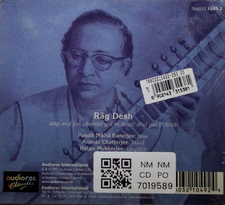 Nikhil Banerjee - Rāg Desh (CD)
