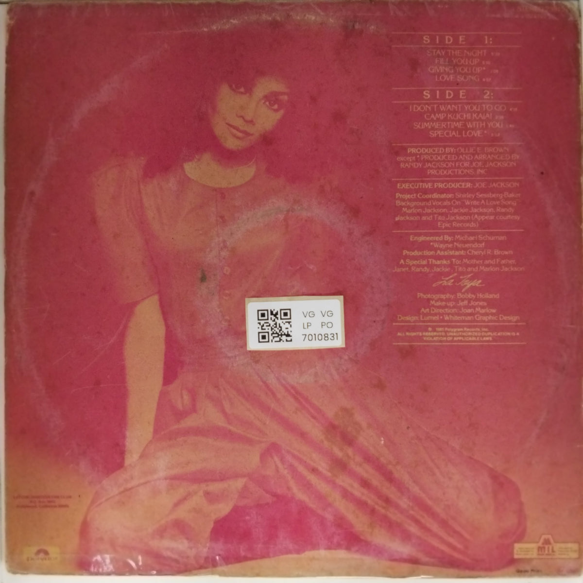 LaToya Jackson - My Special Love (Vinyl)