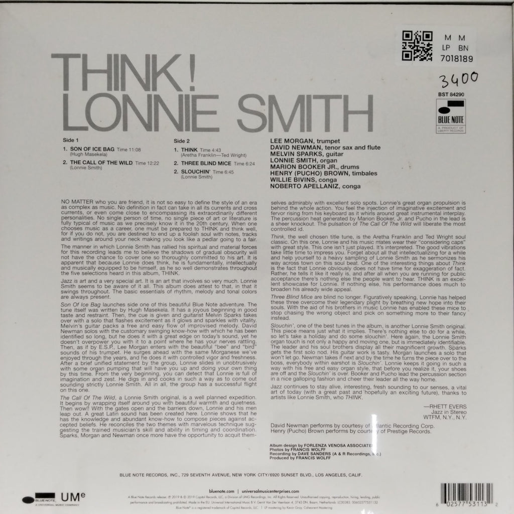 Lonnie Smith - Think! (Vinyl)