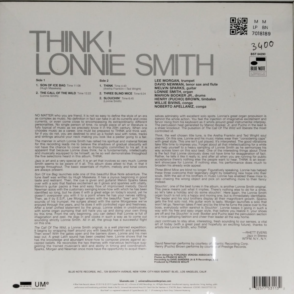 Lonnie Smith - Think! (Vinyl)