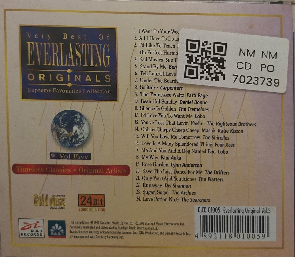 Various - Very Best of Everlasting Originals Vol. Five (CD)