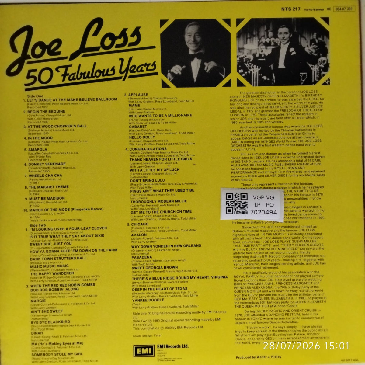 Joe Loss - 50 Fabulous Years (Vinyl)