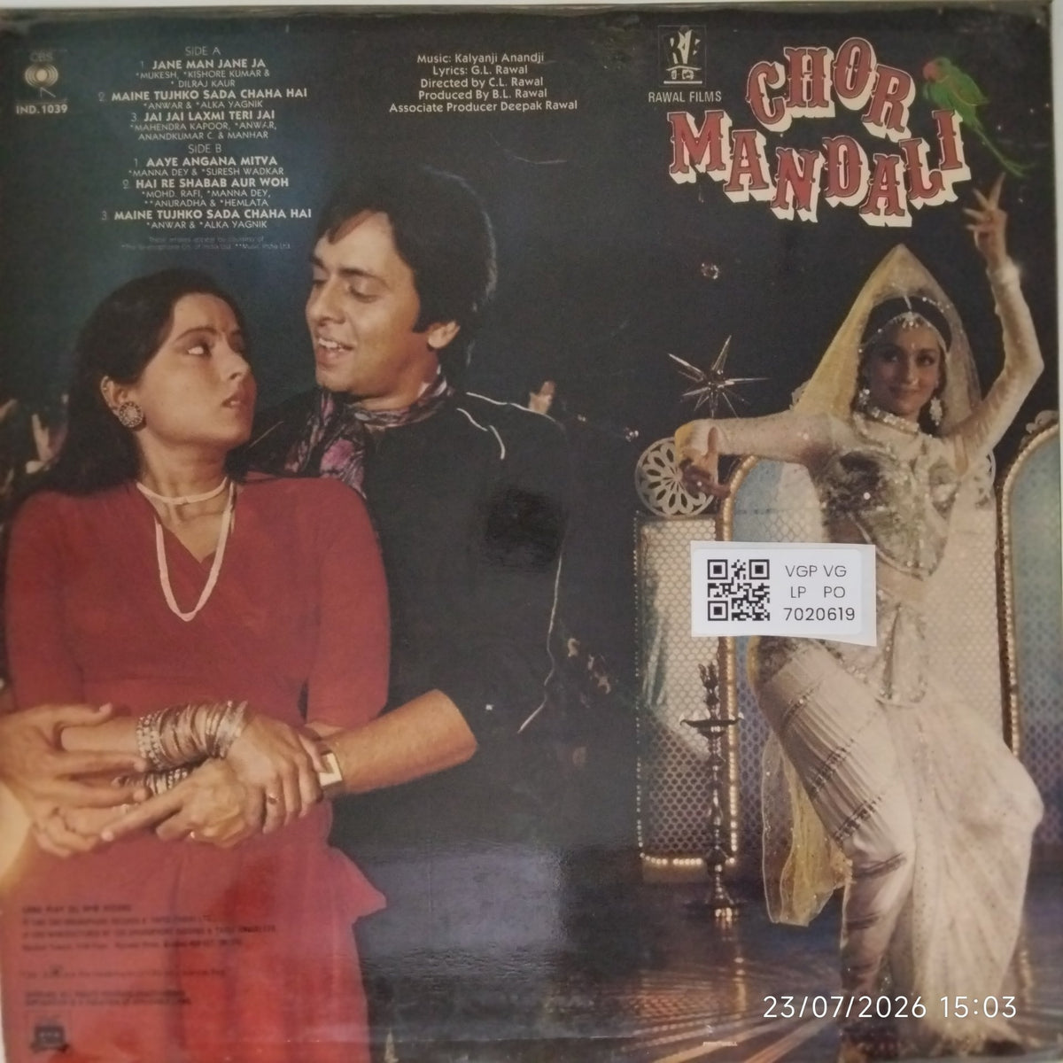 Kalyanji Anandji - Chor Mandali (Vinyl)