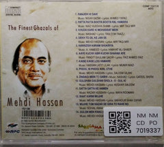 Mehdi Hassan - The Finest Ghazals of Mehdi Hassan (CD)