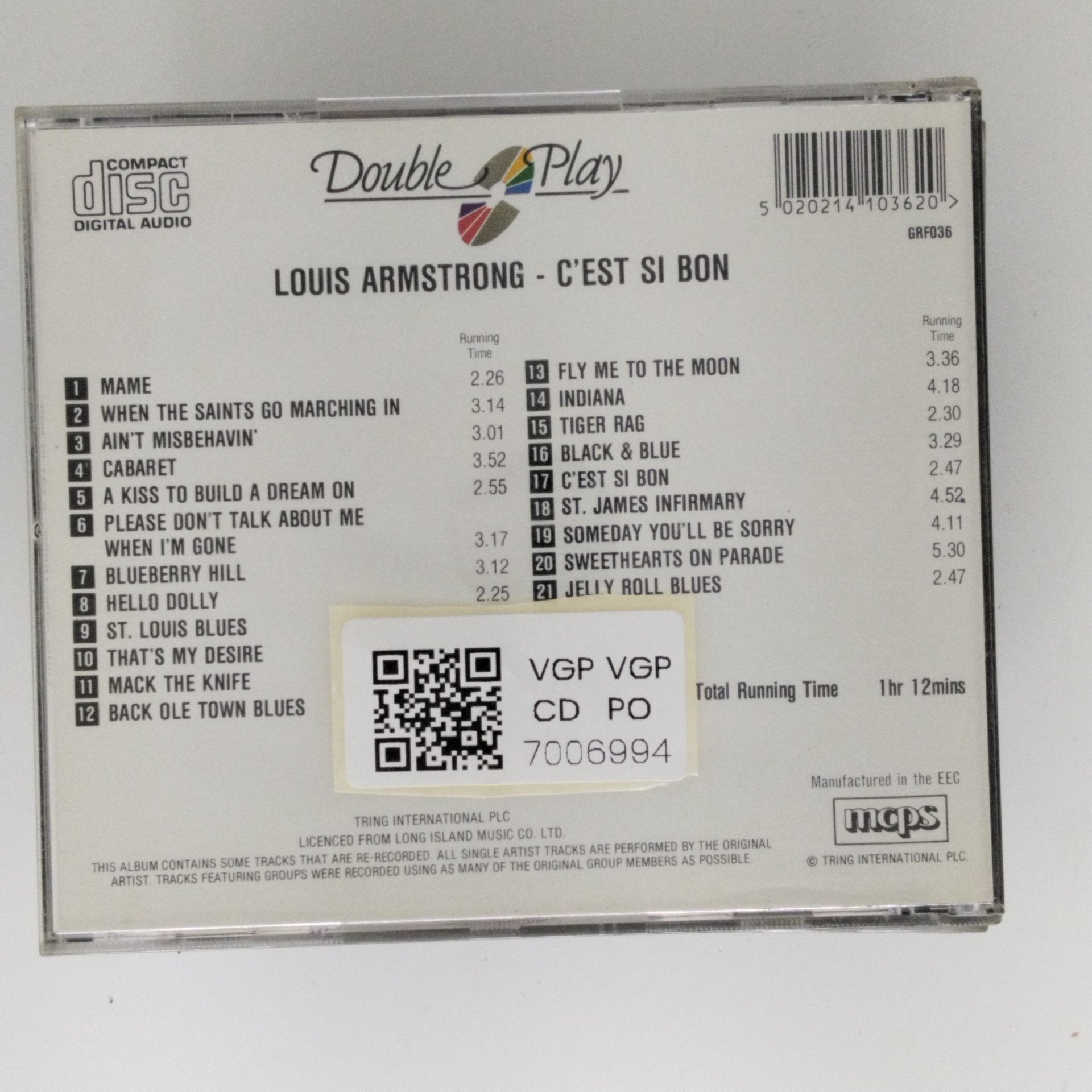 Louis Armstrong - C'est Si Bon (CD)