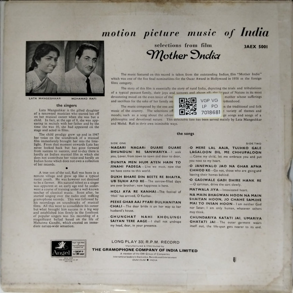 Naushad - Mother India (Vinyl)