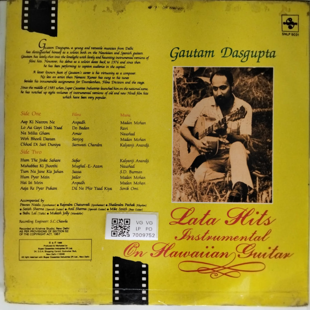 Gautam Dasgupta - Lata Hits Instrumental On Hawaiian Guitar (Vinyl)
