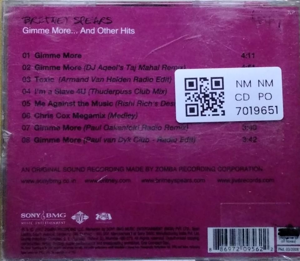 Britney Spears - Gimme More... And Other Hits (CD)