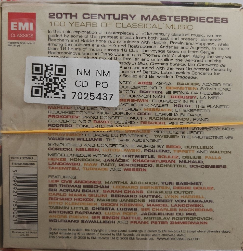 Various - 20th Century Masterpieces - 100 Years of Classical Music (CD) (16)