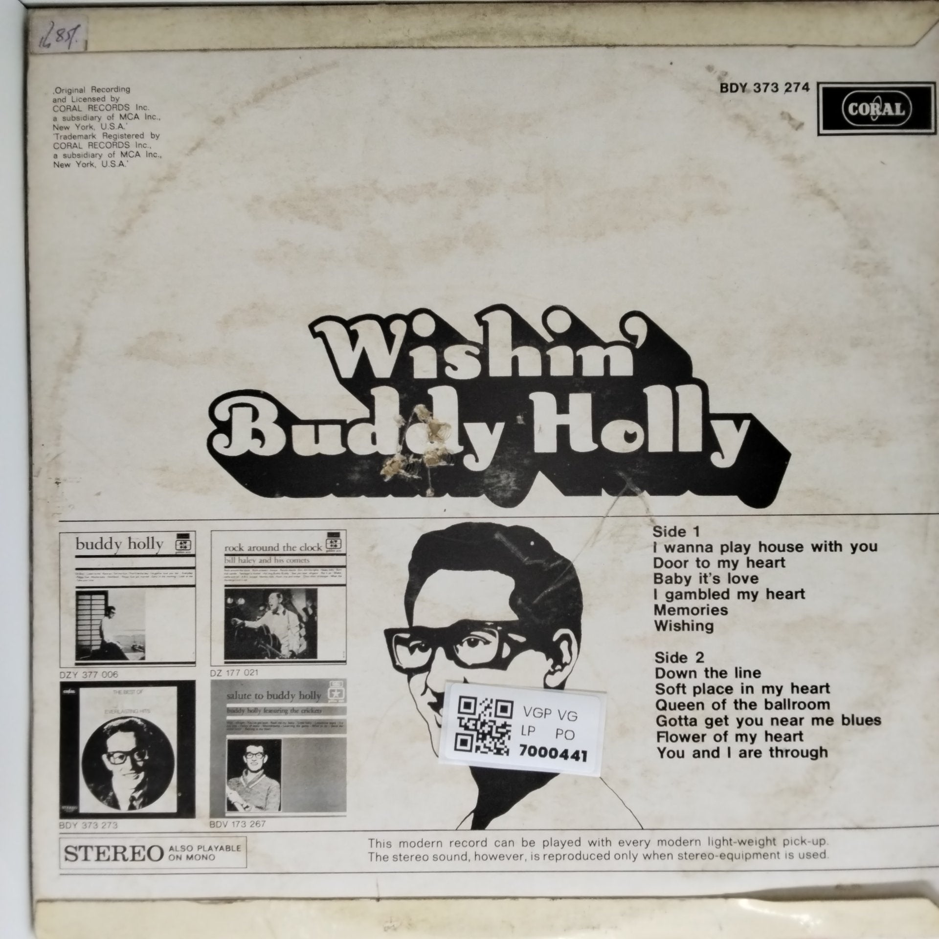 Buddy Holly - Wishin' (Vinyl)