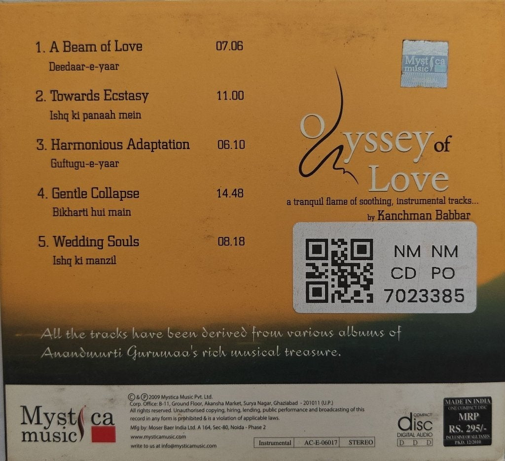 Kanchman Babbar - Odyssey of Love (CD)