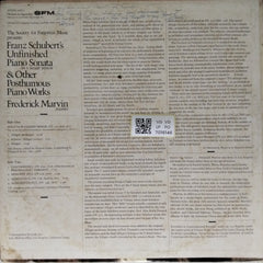 Franz Schubert - Unfinished Piano Sonata & Other Posthumous Piano Works (Vinyl)