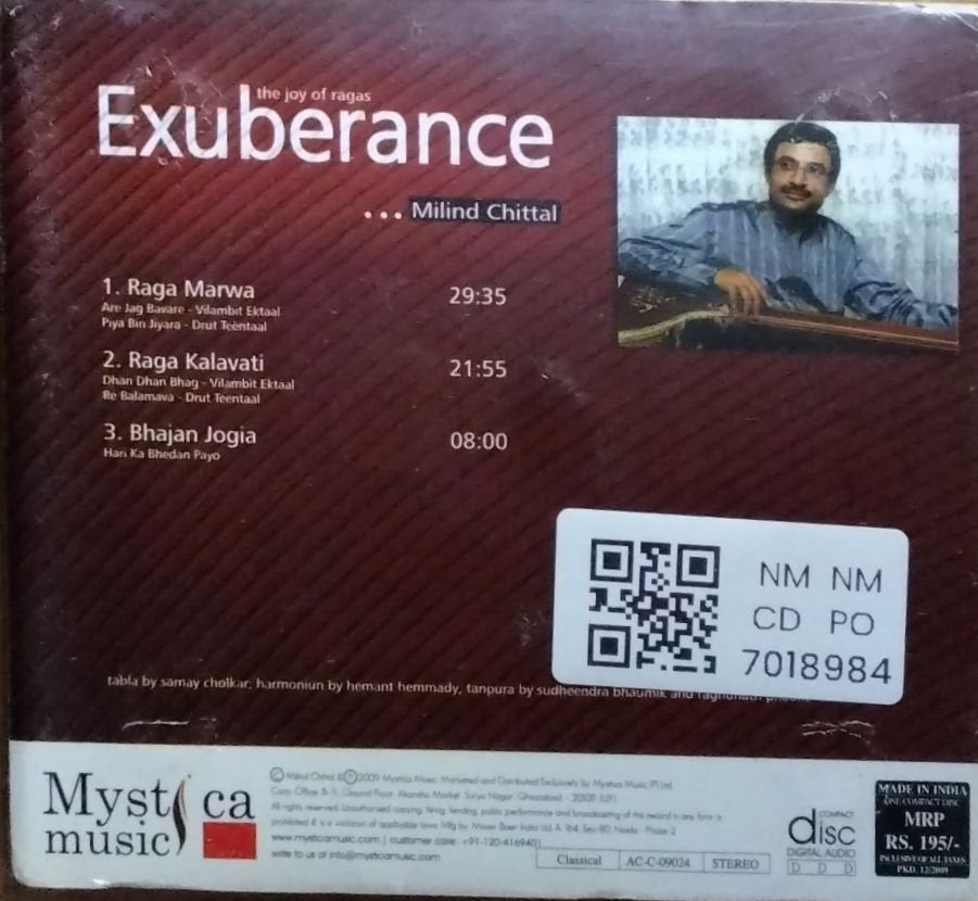 Milind Chittal - Exuberance (CD)