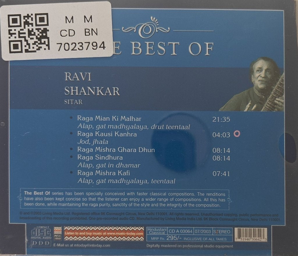 Ravi Shankar - The Best Of (CD)