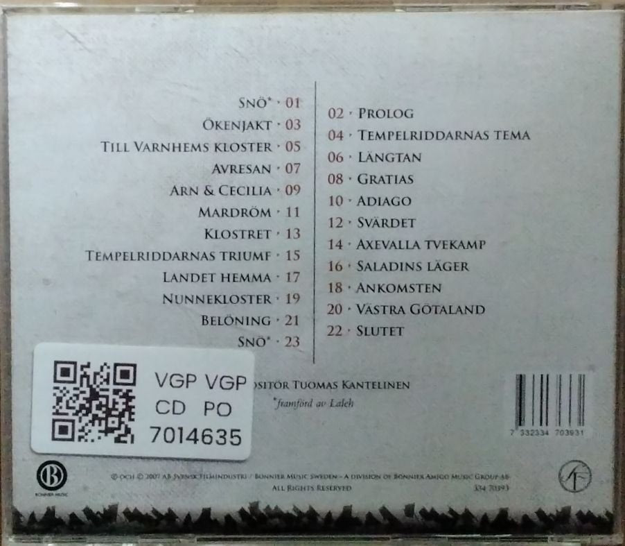 The London Symphony Orchestra, Tuomas Kantelinen - Arn - Tempel Riddaren (CD)