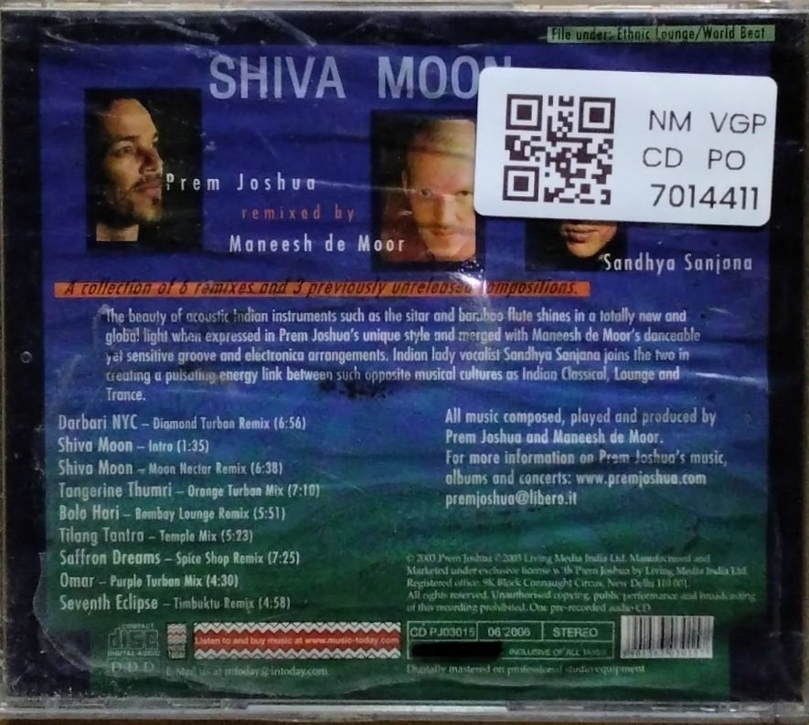 Prem Joshua, Maneesh de Moor - Shiva Moon (CD)
