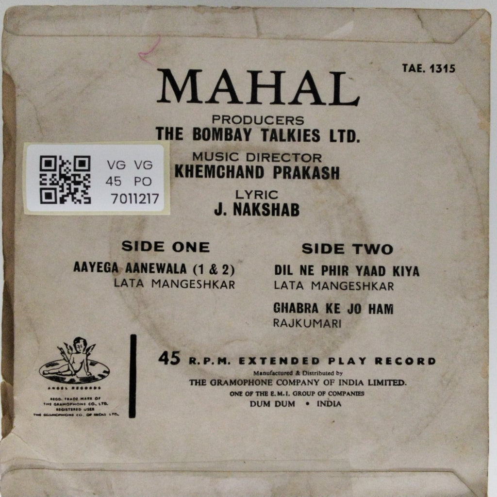 Khemchand Prakash - Mahal (45-RPM)