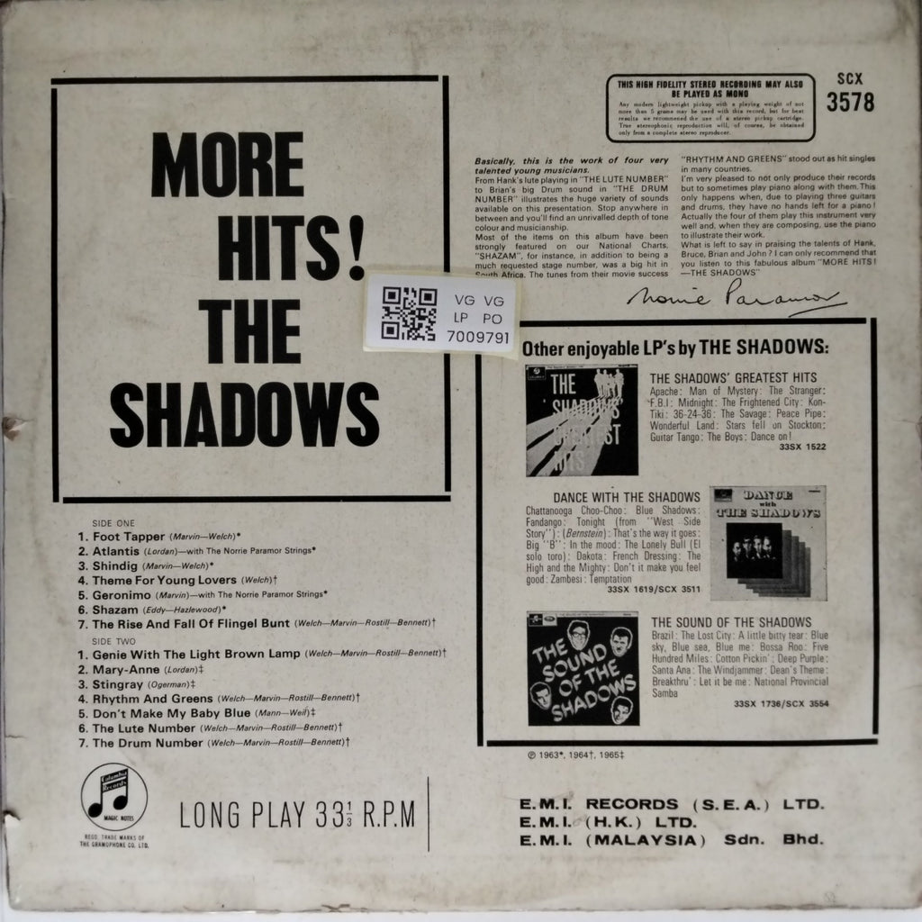 The Shadows - More Hits! (Vinyl)