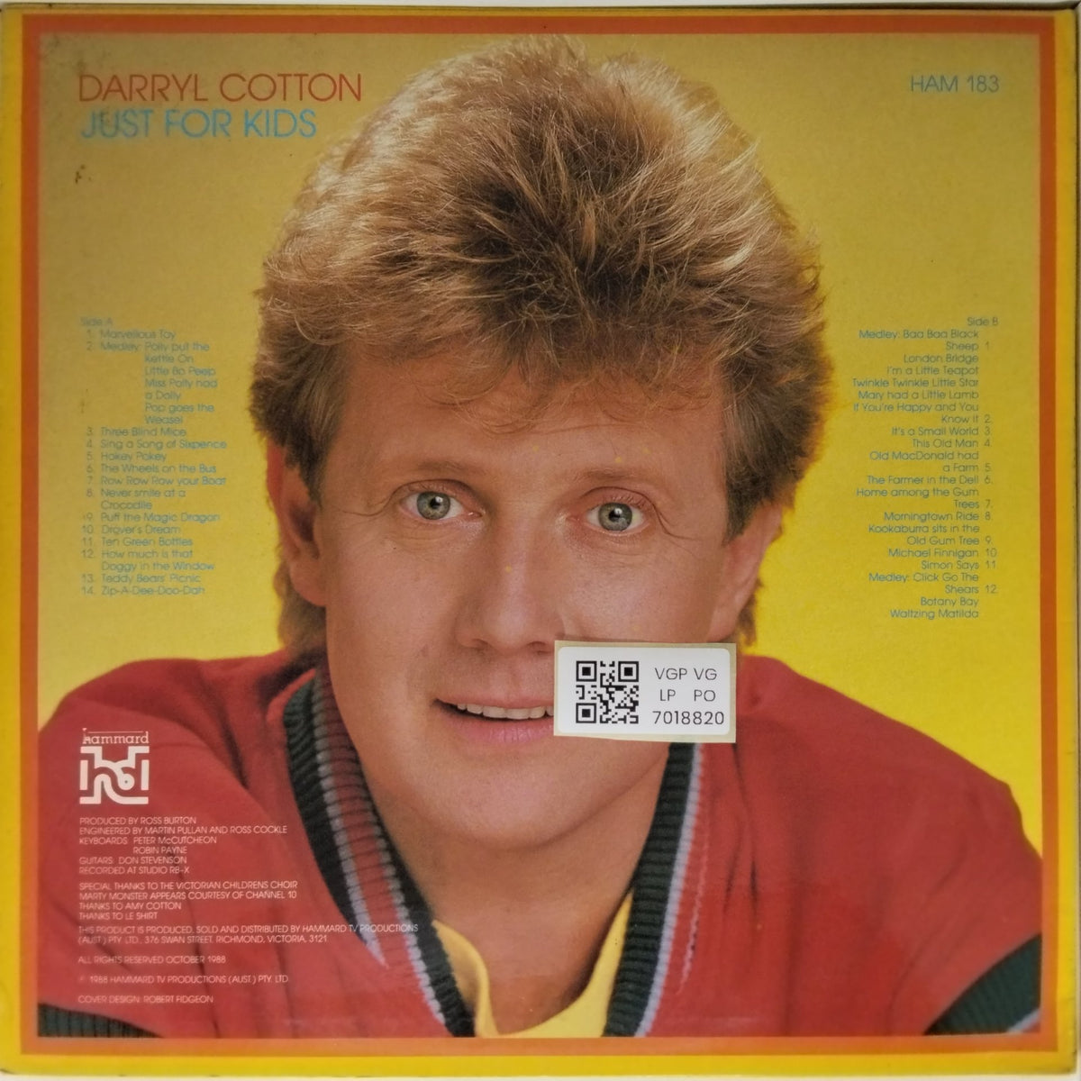 Darryl Cotton - Just for Kids (Vinyl)