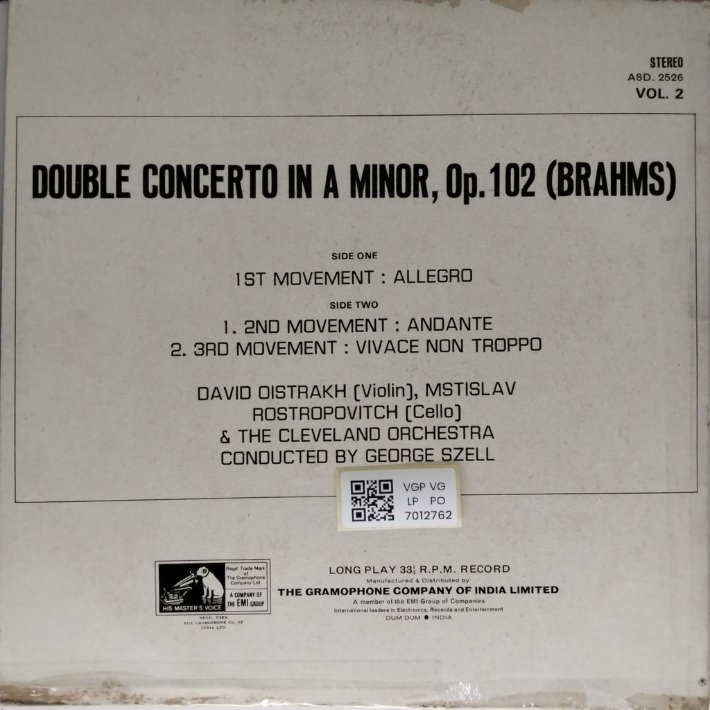 David Oistrakh, Mstislav Rostropovitch, The Cleveland Orchestra - Violin Concerto & Double Concerto (Vinyl)