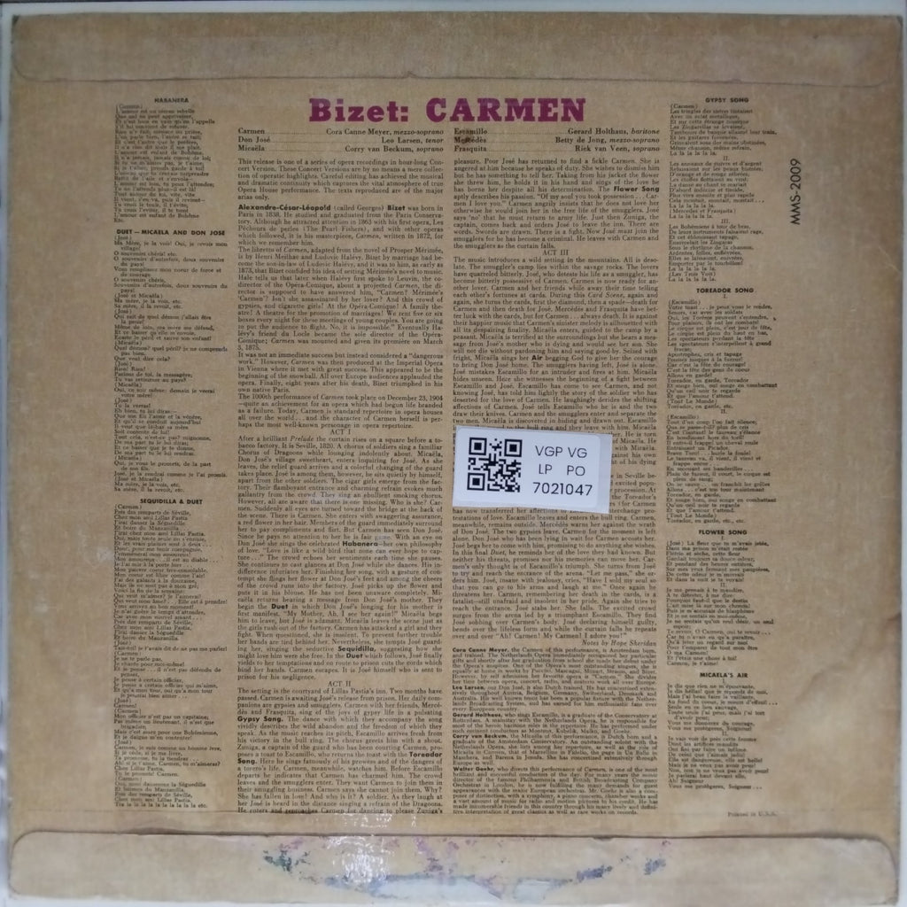 Bizet - Carmen (Vinyl)