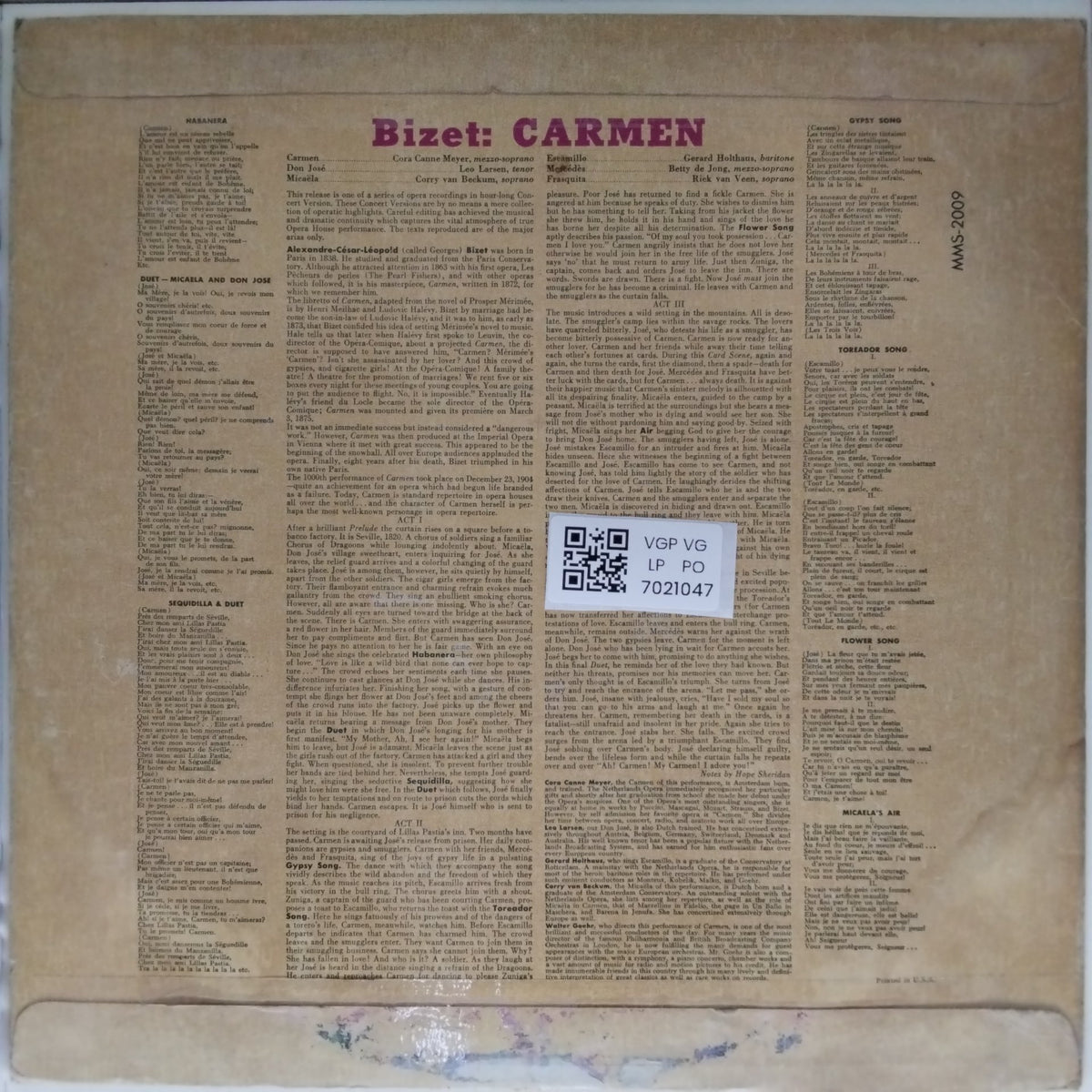 Bizet - Carmen (Vinyl)