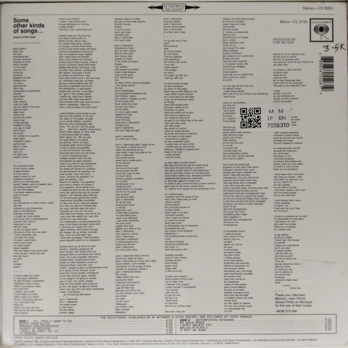 Bob Dylan - Another Side of Bob Dylan (Vinyl)