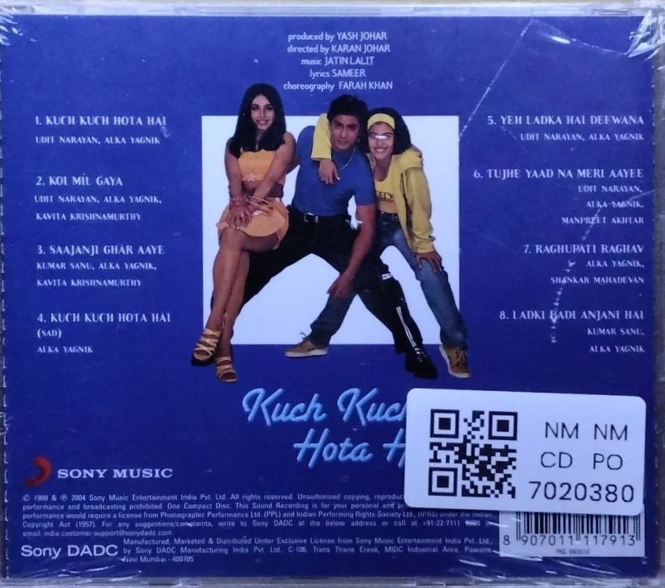 Jatin Lalit - Kuch Kuch Hota Hai (CD)