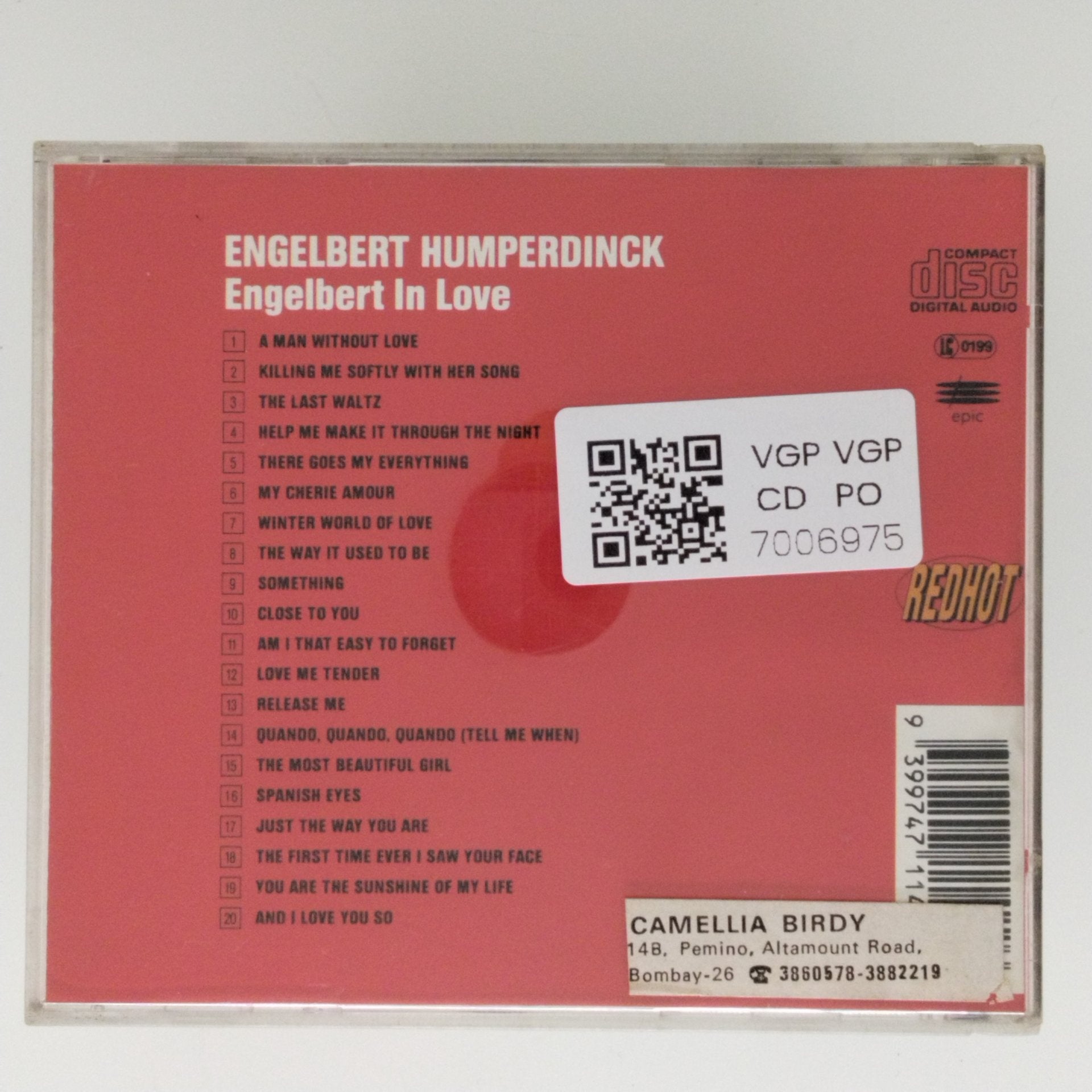 Engelbert Humperdinck - Engelbert in Love (CD)