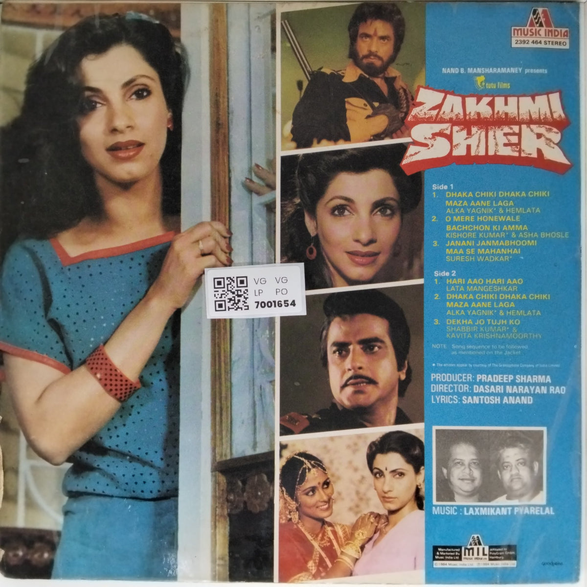 Laxmikant Pyarelal - Zakhmi Sher (Vinyl)