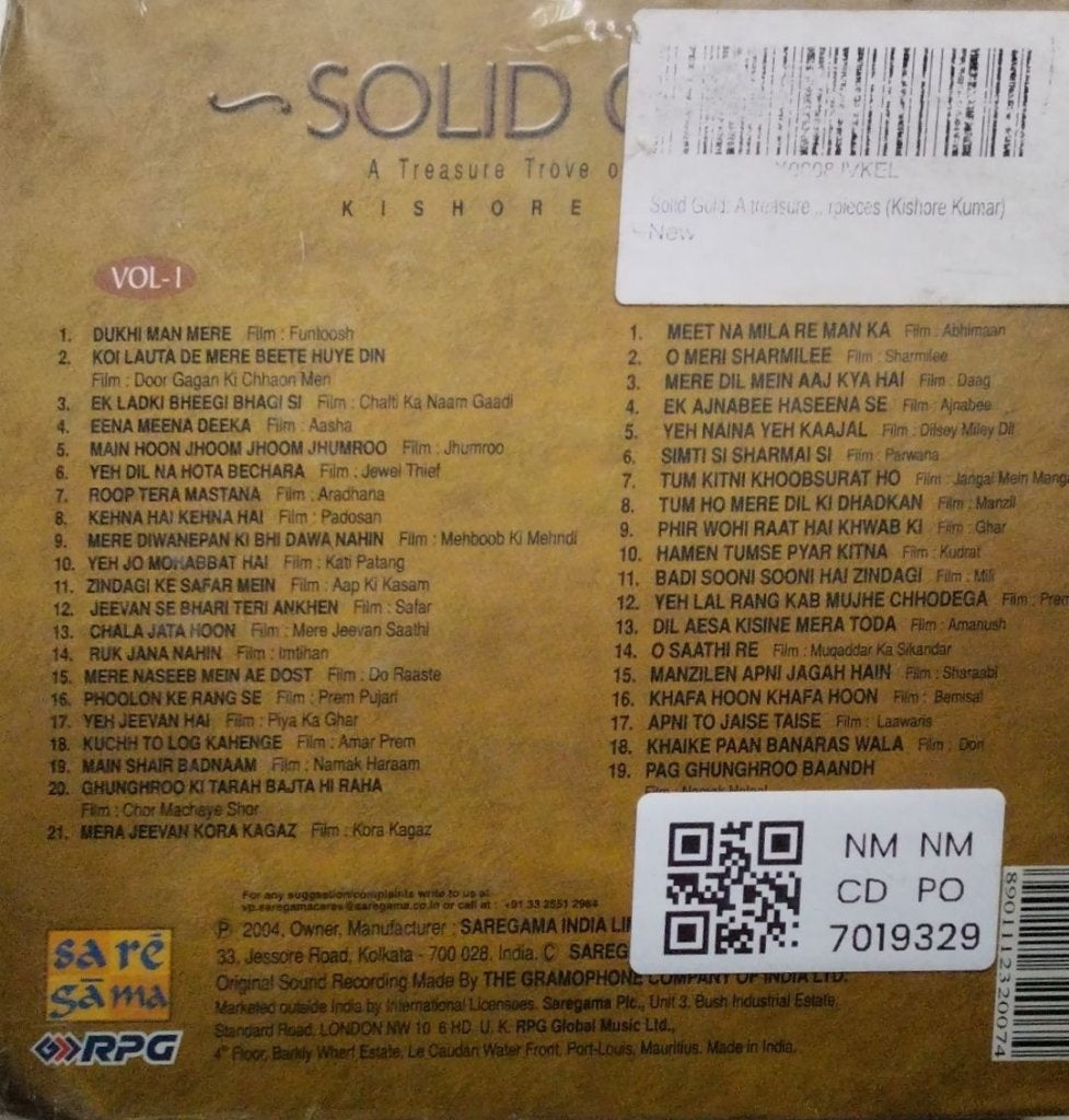 Kishore Kumar - Solid Gold (CD) (2)