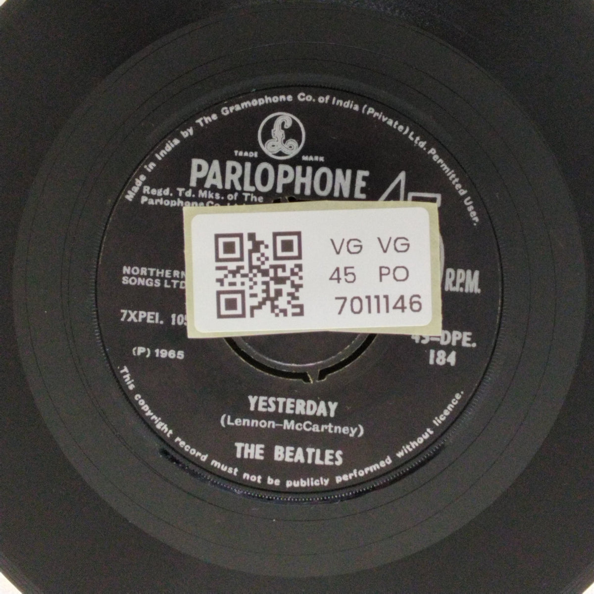 The Beatles - Act Naturally / Yesterday (45-RPM)