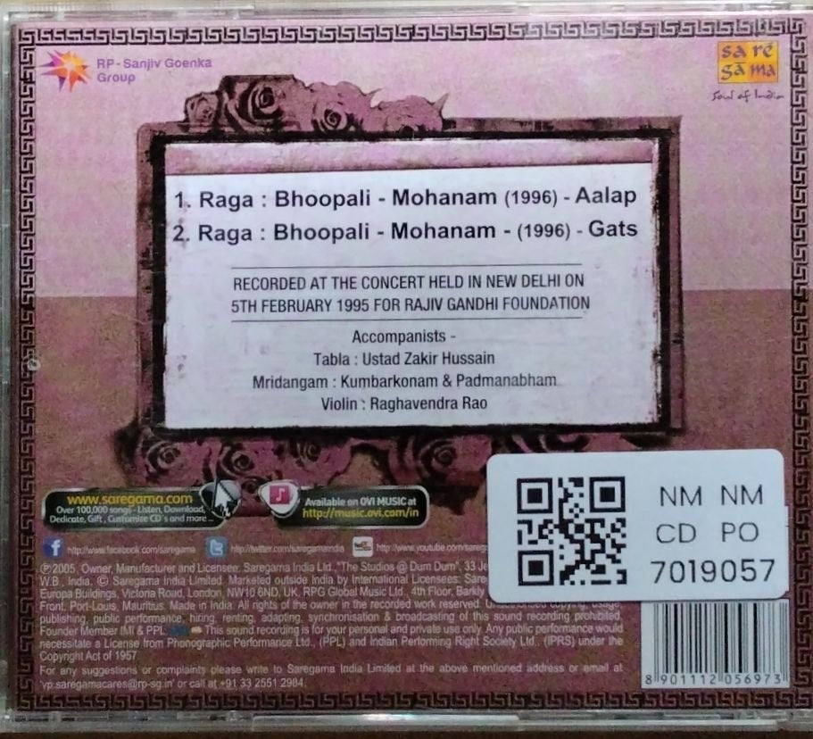 Pt. Hariprasad Chaurasia, Dr. M. Balmurlikrishna - Greatest Jugalbandies (CD)