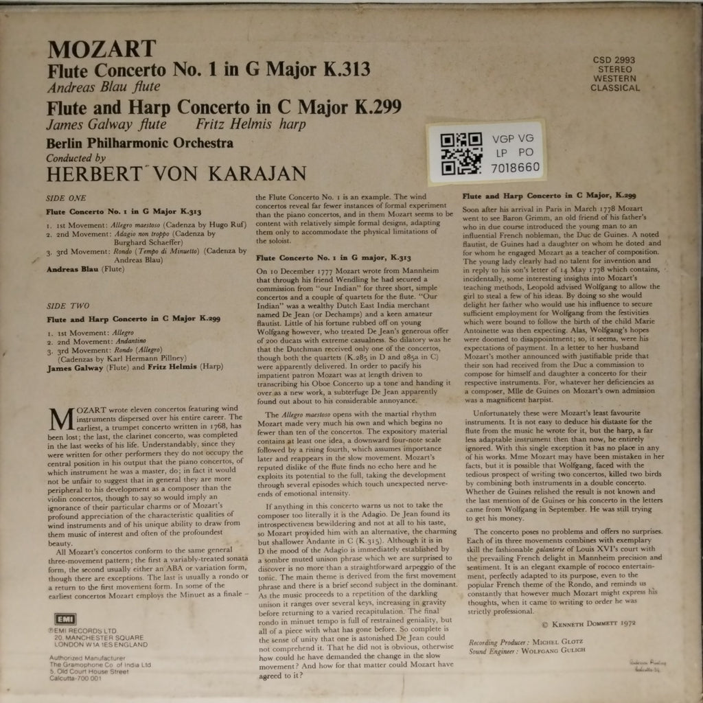 Herbert von Karajan, Berlin Philharmonie Orchestra - Karajan Conducts Mozart Concertos (Vinyl)