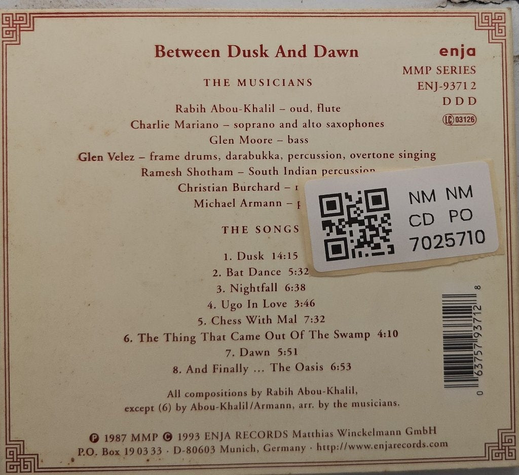 Rabih Abou-Khalil - Between Dusk and Dawn (CD)